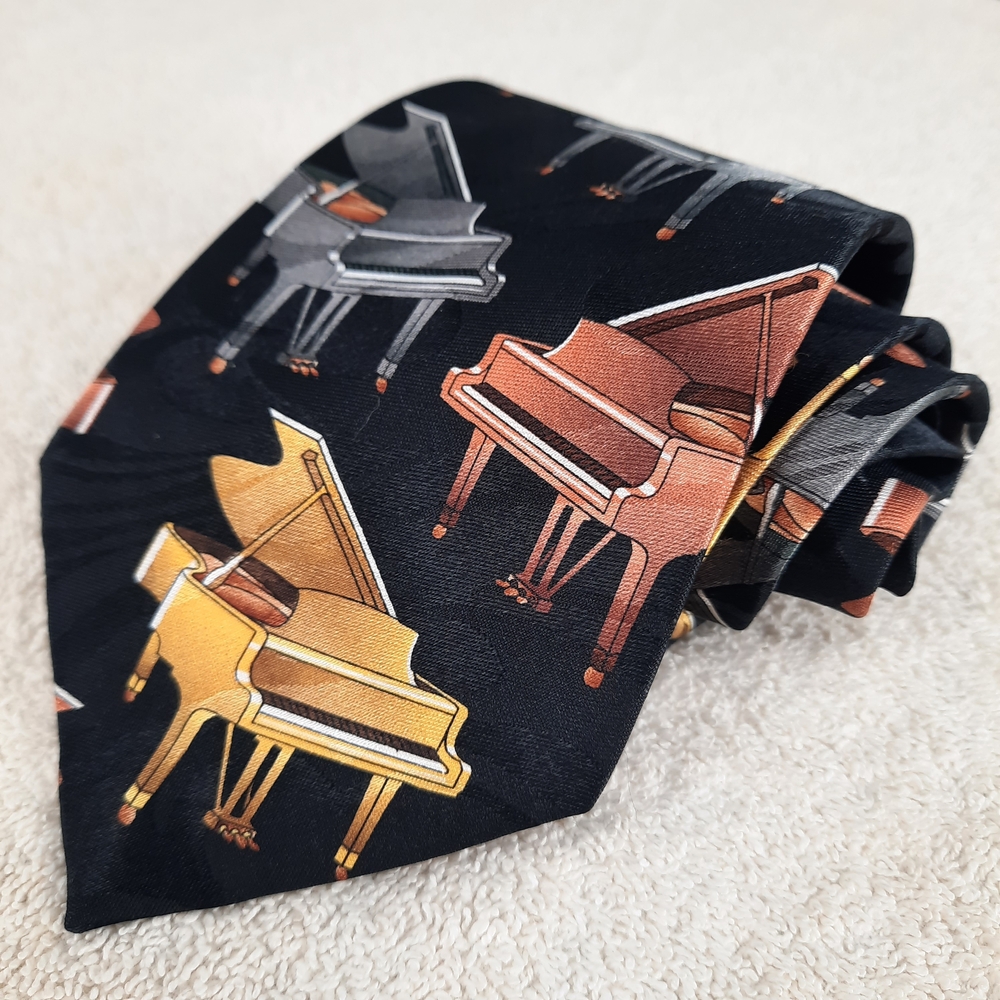 Fratello Piano Pattern Men's Tie Hand Made
